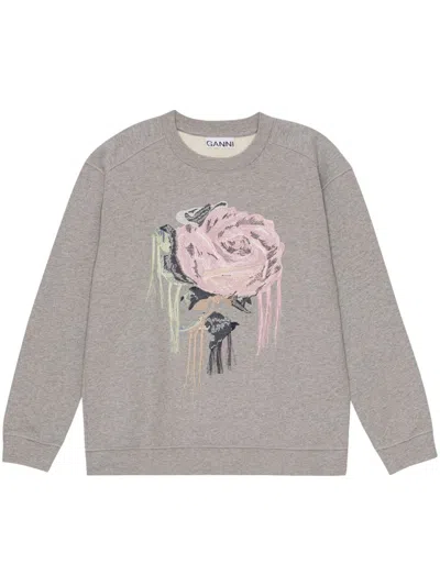 Ganni Sweaters In Gray