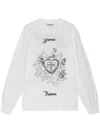 Ganni Sweatshirt Mit Grafischem Print In Weiss