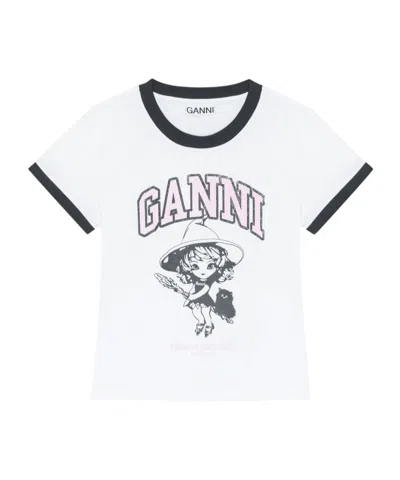 GANNI GANNI PRINTED T-SHIRT