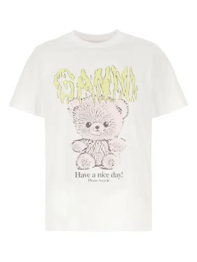 Ganni Loulou Black Wool Blend Oversize Safi Sweater In Gray