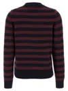 Ganni 'graphic Wool Mix Poodle Stripe' Sweater In Brown