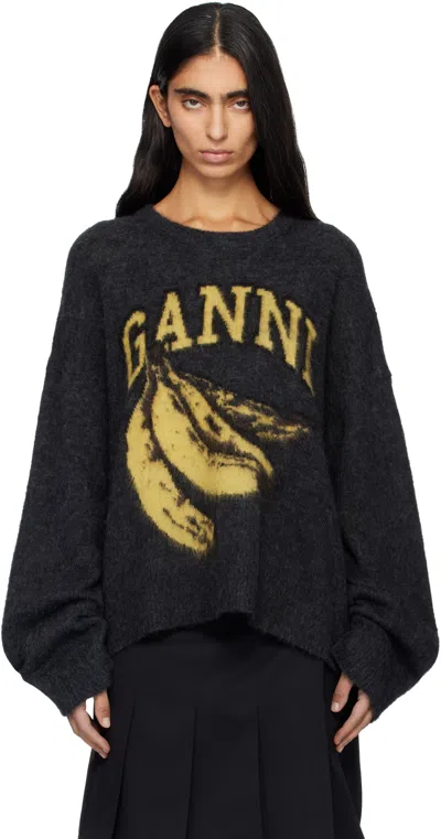 Ganni Aquazzura Light Aquamarine Leather Sandals In Black