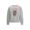 Ganni Women Margot Kitty Organic Cotton Sweatshirt In Gray