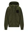Ganni Flyweight Nylon Jacket Kalamata In Green