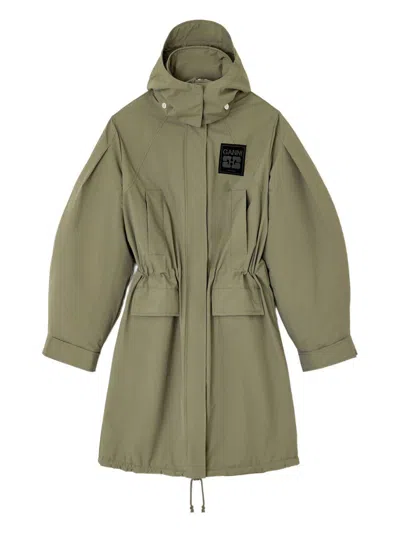 GANNI GREEN 'RIPSTOP' PARKA GANNI