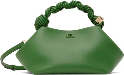 Ganni Green Small  Bou Bag In 807 Juniper