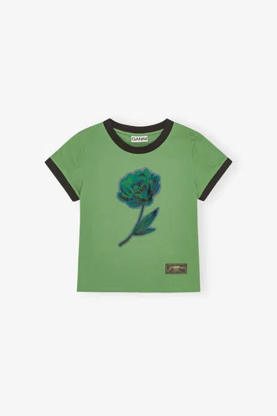 Ganni Green Tank Top