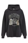 Ganni Hoodie With Logo Print