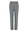 Ganni Grey Melange Trouser In Grey