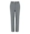 Ganni Grey Melange Trouser In Grey