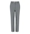 Ganni Grey Melange Trouser In Gray