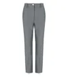 Ganni Grey Melange Trouser In Gray
