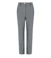 Ganni Grey Melange Trouser In Gray