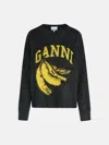 Ganni Grey Virgin Wool Blend Sweater