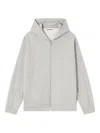 Ganni Womens Isoli Teddy Oversized Zip Hoodie In Gray
