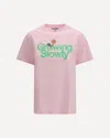 Ganni Basic Cotton Jersey Growing Slowly In Pink