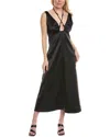 Ganni Long Dress In Black