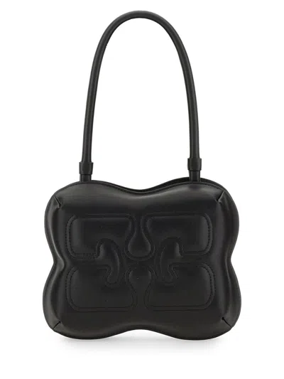 Ganni Hand Bag "butterfly" In Black