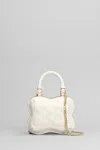 GANNI BUTTERFLY NANO HAND BAG IN BEIGE LEATHER