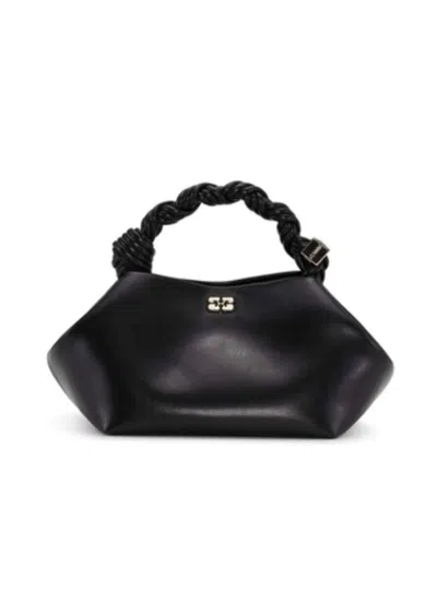 Ganni Small Bou Handbag In Black