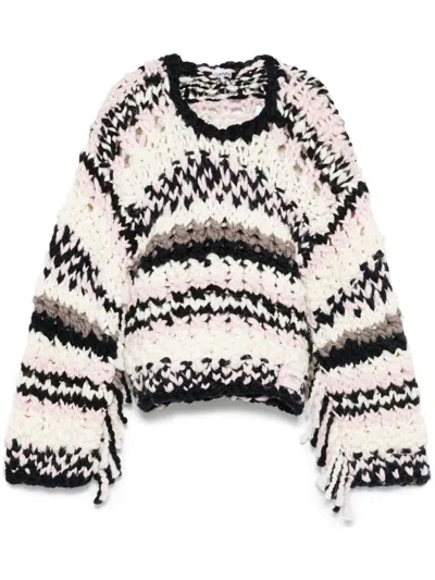 GANNI HAND-KNIT SWEATER