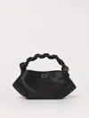 Ganni Bou Bag Mini Shoulder Bag In Black Polyester In Black