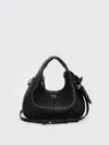 Ganni Bag Hobo Mini Grained In Black
