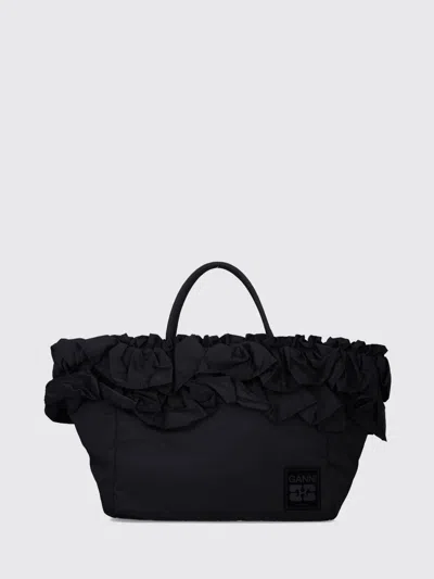 GANNI TOTE BAG GANNI WOMAN COLOR BLACK,H65405002