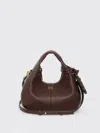 Ganni Borsa A Mano Mini Hobo Chicory Coffee In Brown
