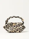 Ganni Mini Bou Leo Printed Shoulder Bag In Animal Print
