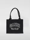 Ganni Organic Cotton Large Tote Bag