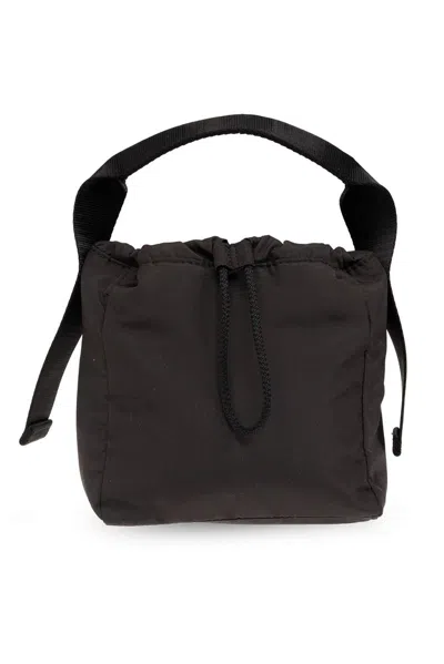 Ganni Recycled Nylon Handbag In 9 In Black