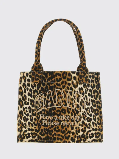 Ganni Handbag Woman Color Multicolor In Animal Print