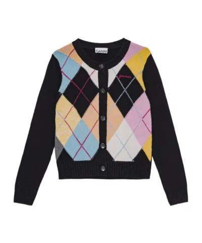 GANNI GANNI HARLEQUIN CARDIGAN