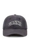 Ganni Hat With Visor In Multi