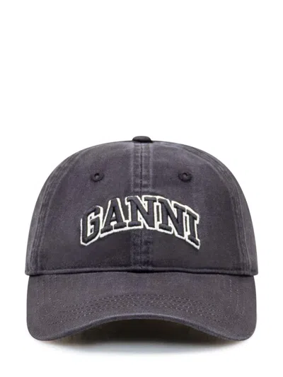 Ganni Hat With Visor In Multi