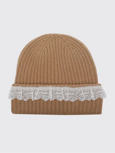 Ganni Hat Woman In Brown