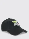 Ganni Women Puppy Organic Cotton Baseball Cap In Black
