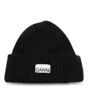 Ganni Hats Blacks And Greys In Black