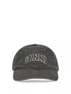 Ganni Logo Baseball Cap In Multi