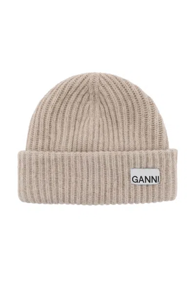 GANNI HATS IN BEIGE WOOL