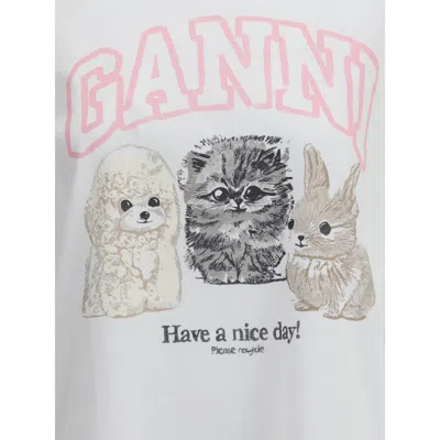 GANNI HAVE A NICE DAY LONG-SLEEVED TOP