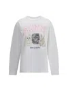 Ganni Have A Nice Day Long-sleeved Top In White