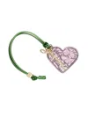 Ganni Heart Mirror Keychain In Pattern