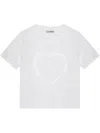 Ganni Women Heart Embroidery T-shirt