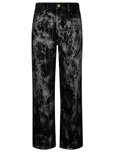 Ganni Heavy Denim Izey In Black