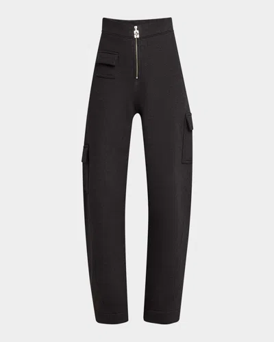 Ganni Heavy Fleece Pants In Phantom