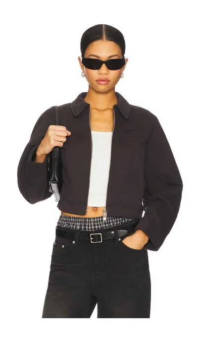 GANNI HEAVY TERRY JERSEY BOMBER