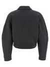 Ganni Collared Neck Panel Detailing Bomber Jacket