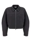 Ganni Collared Neck Panel Detailing Bomber Jacket